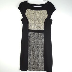 Connected Apparel Cap Sleeve Shift Dress